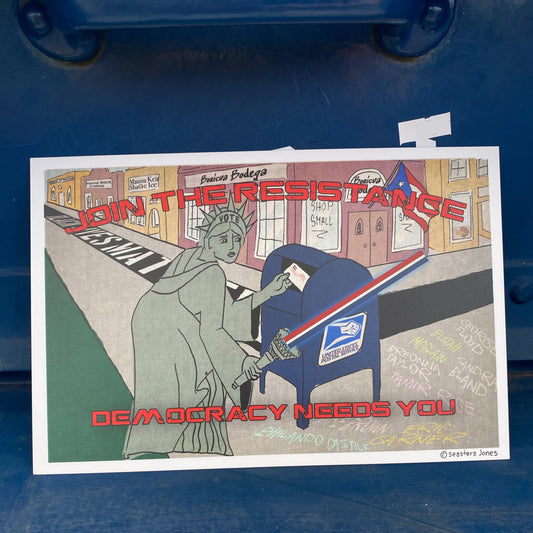 USPS Democracy Needs You Postcard