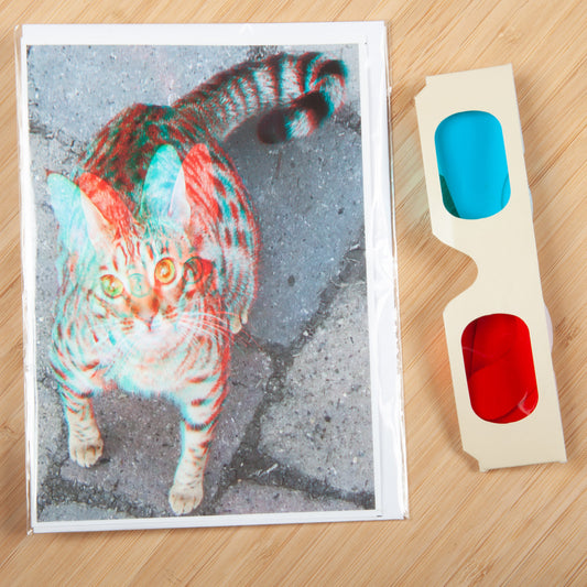 Cat 3D Greeting Cards by Phantom 3D