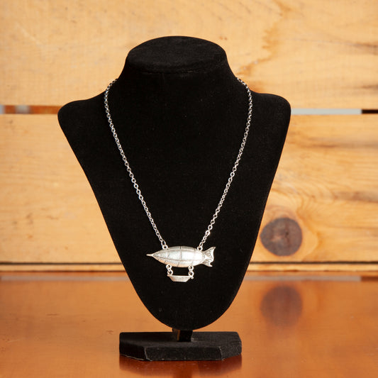 Silver Airship Necklace