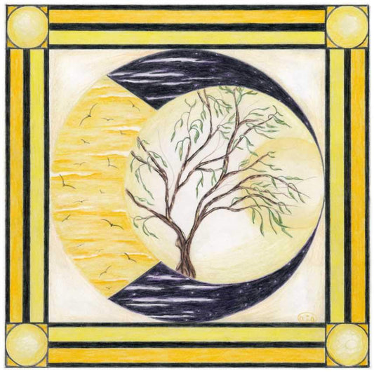 Life Elements Greeting Cards by Luna Rising Art Studio