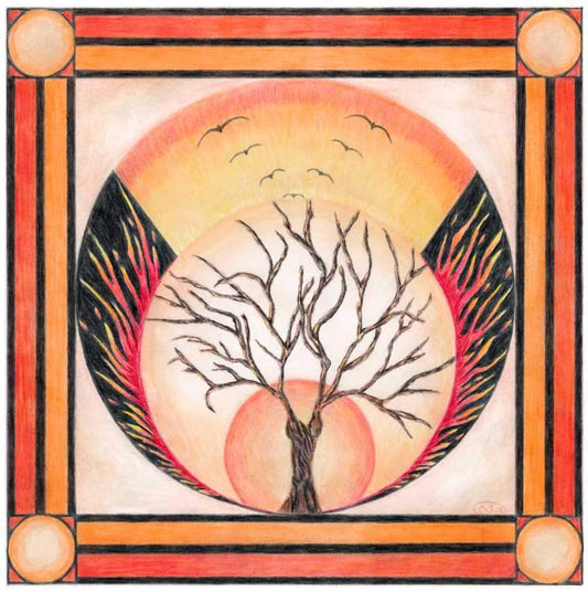 Life Elements Greeting Cards by Luna Rising Art Studio