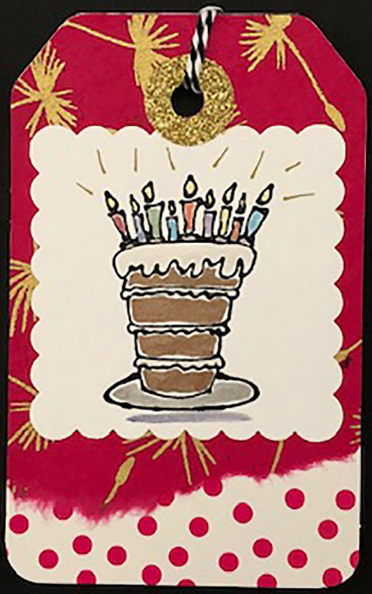Birthday Handmade Gift Tags by Pat Wong