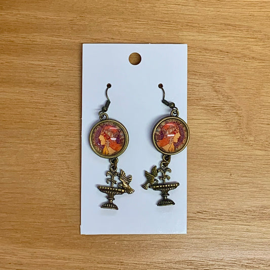 Dangler Earrings with charms