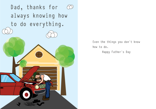 Fathers Day Card by Yellow Grass Greetings