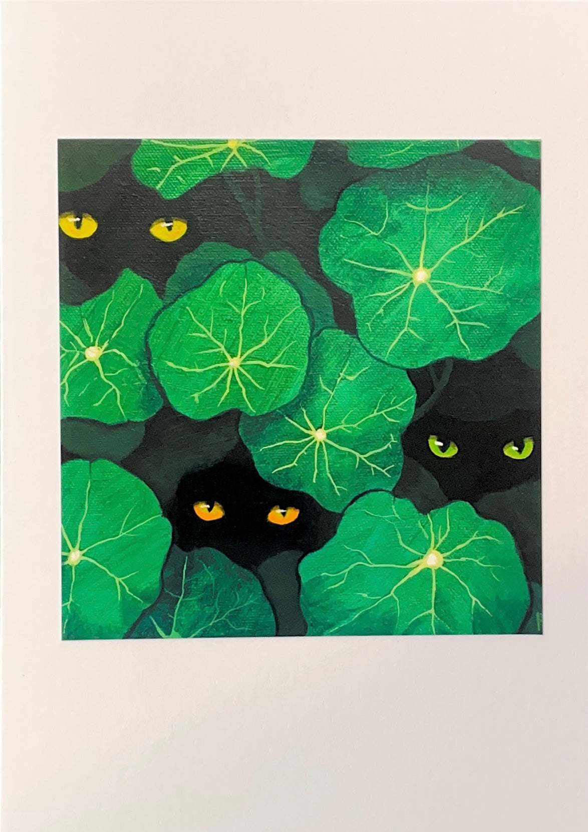 Best Friends Cat Greeting Cards by Stephanie Han