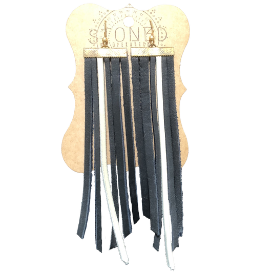 Fringed Leather Earrings Collection