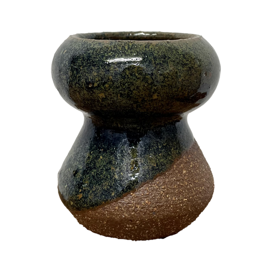 Tiny Pots with Green Glaze by Sara Pilchman Ceramics