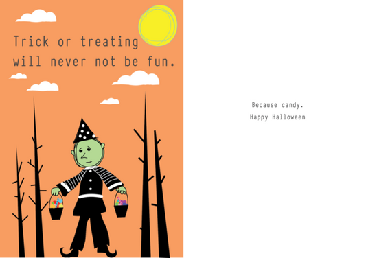 Halloween Card by Yellow Grass Greetings