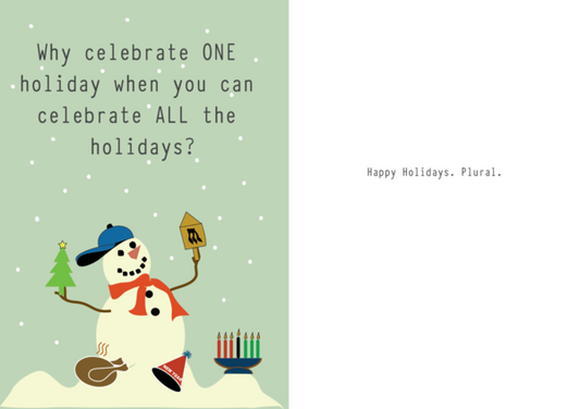 December Holiday Season Cards by Yellow Grass Greetings