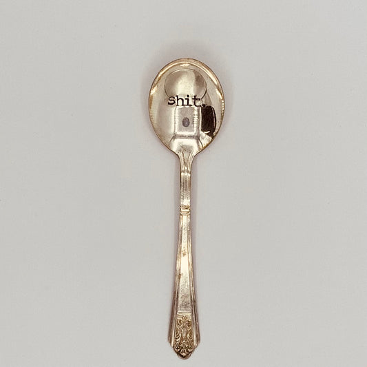 Sh*tty Hand Stamped Upcycled Silverware by MJD