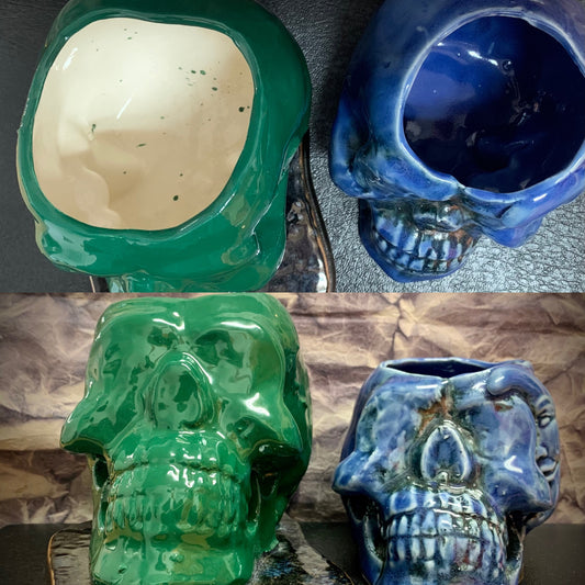 Ceramic Skull Head Planter Collection