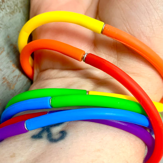 Rainbow Connector Bracelets by Beau-Bear