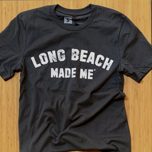 Long Beach Made Me - Asphalt Unisex Tee