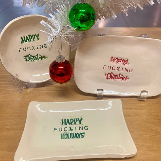 Attitude Ceramic Plates Holiday Collection