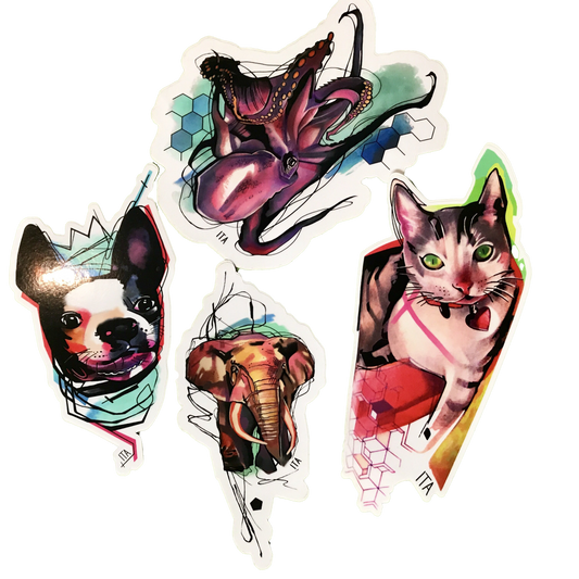 Ivana Tattoo Art - Animal Stickers