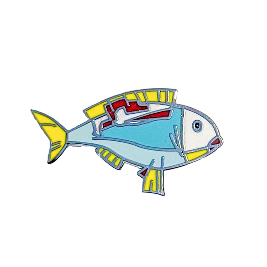 Fish Tattoo Art Enamel Pins by Ivana Tattoo