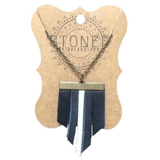 Fringed Leather Necklace Collection