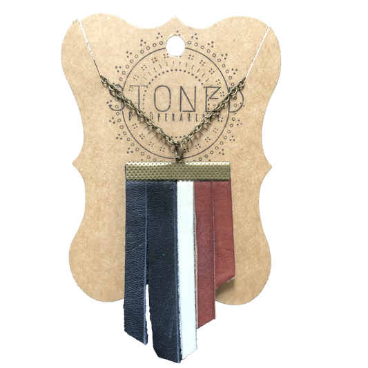 Fringed Leather Necklace Collection
