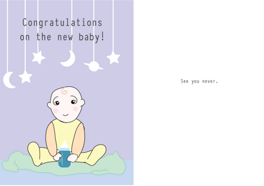 New Baby Cards by Yellow Grass Greetings