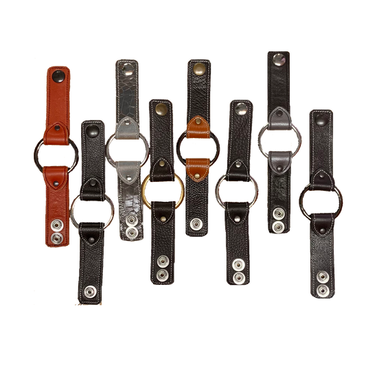 Adriane Handmade Leather O-ring Cuff Bracelet Collection