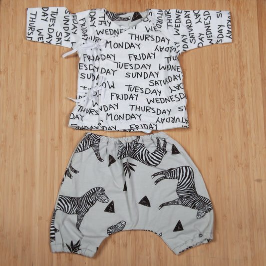 Kimono and Pant Set by Paloma & Porkchop