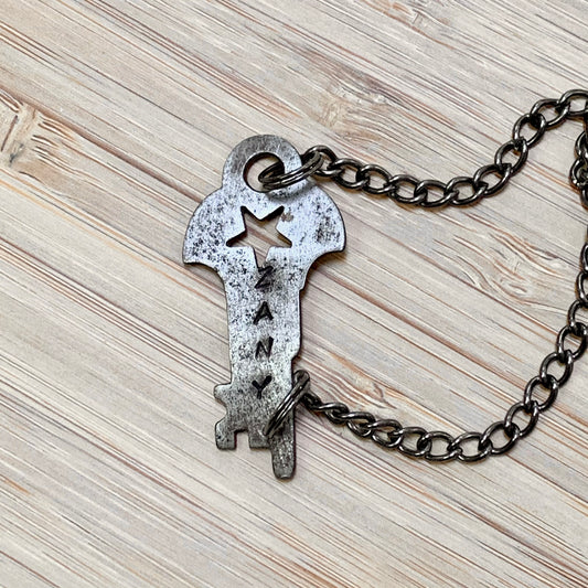 Hand Stamped "Key to Me" Bracelet