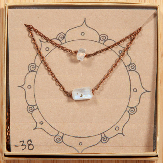 Double Layer Crystal Necklace Collection