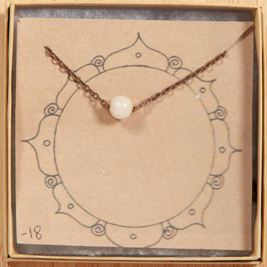 Round Gemstone Necklace Collection