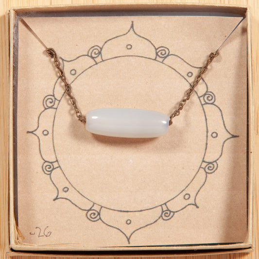 Single Stone Bar Necklace Collection