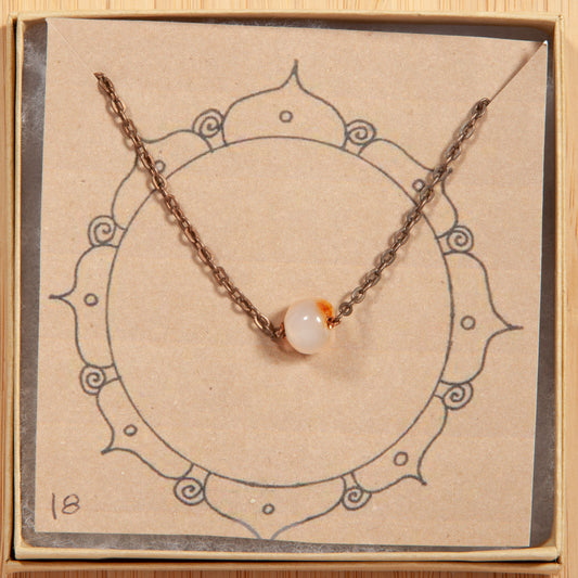 Round Gemstone Necklace Collection