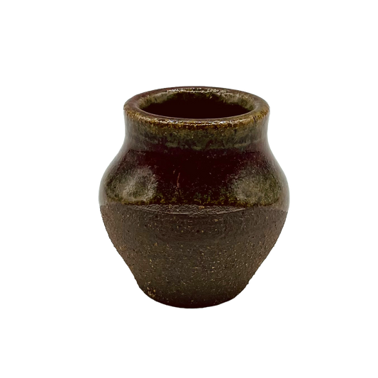 Tiny Pots with Red Glaze by Sara Pilchman Ceramics