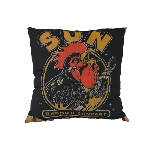 Sun Records Rooster Pillow by Forgotten Saints LA