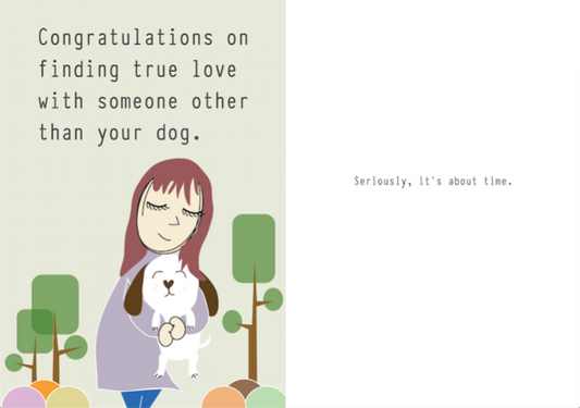 Love, Marriage, and Divorce Cards by Yellow Grass Greetings