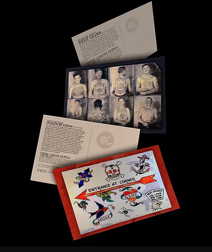 Tattoo Art Postcards by Outer Limits