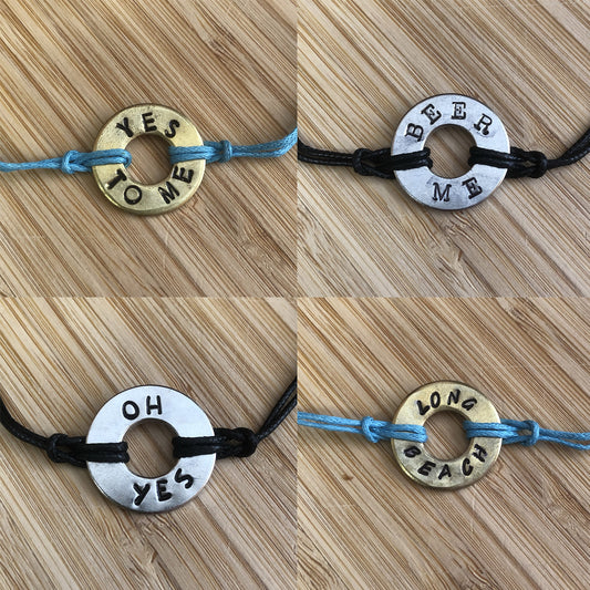 What's Your Word? Hand-Stamped Bracelet Collection