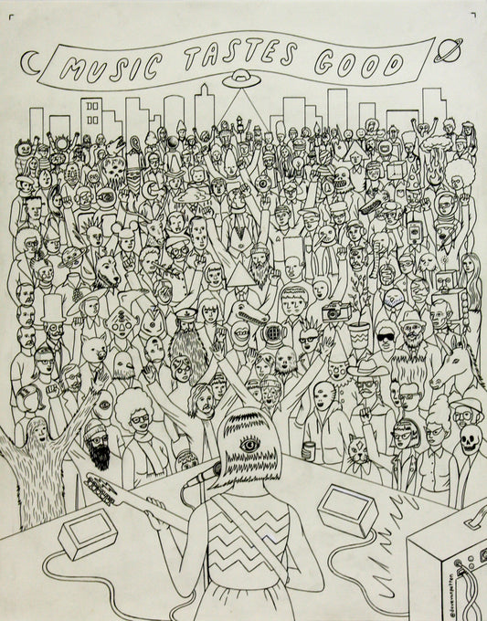 Music Tastes Good Process Piece by Dave Van Patten