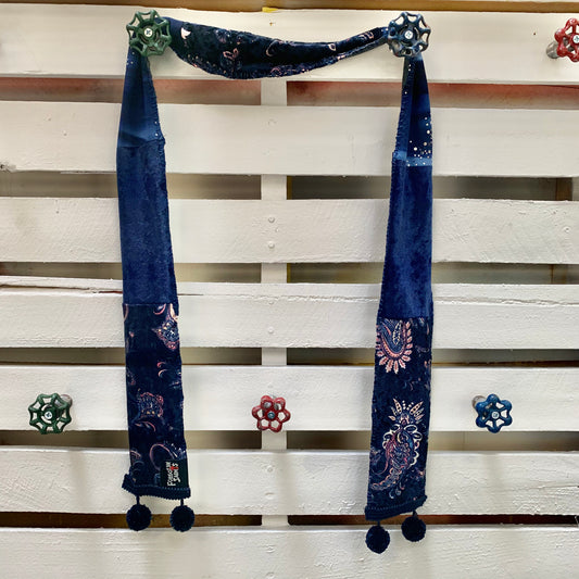 Fringed Velvety Scarf by Forgotten Saints LA