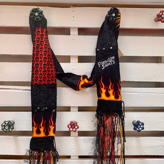 Fringed Flamin' Scarf by Forgotten Saints LA
