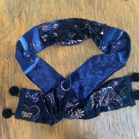 Fringed Velvety Scarf by Forgotten Saints LA