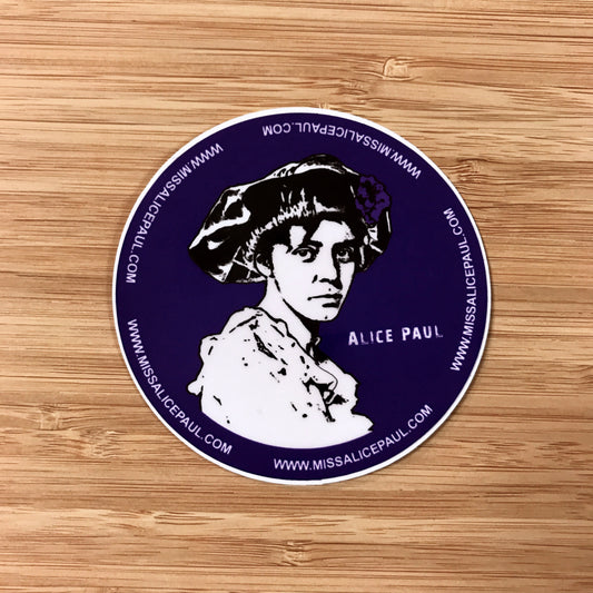 Miss Alice Paul Suffrage Decal