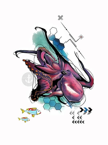 Ivana Tattoo Art Print