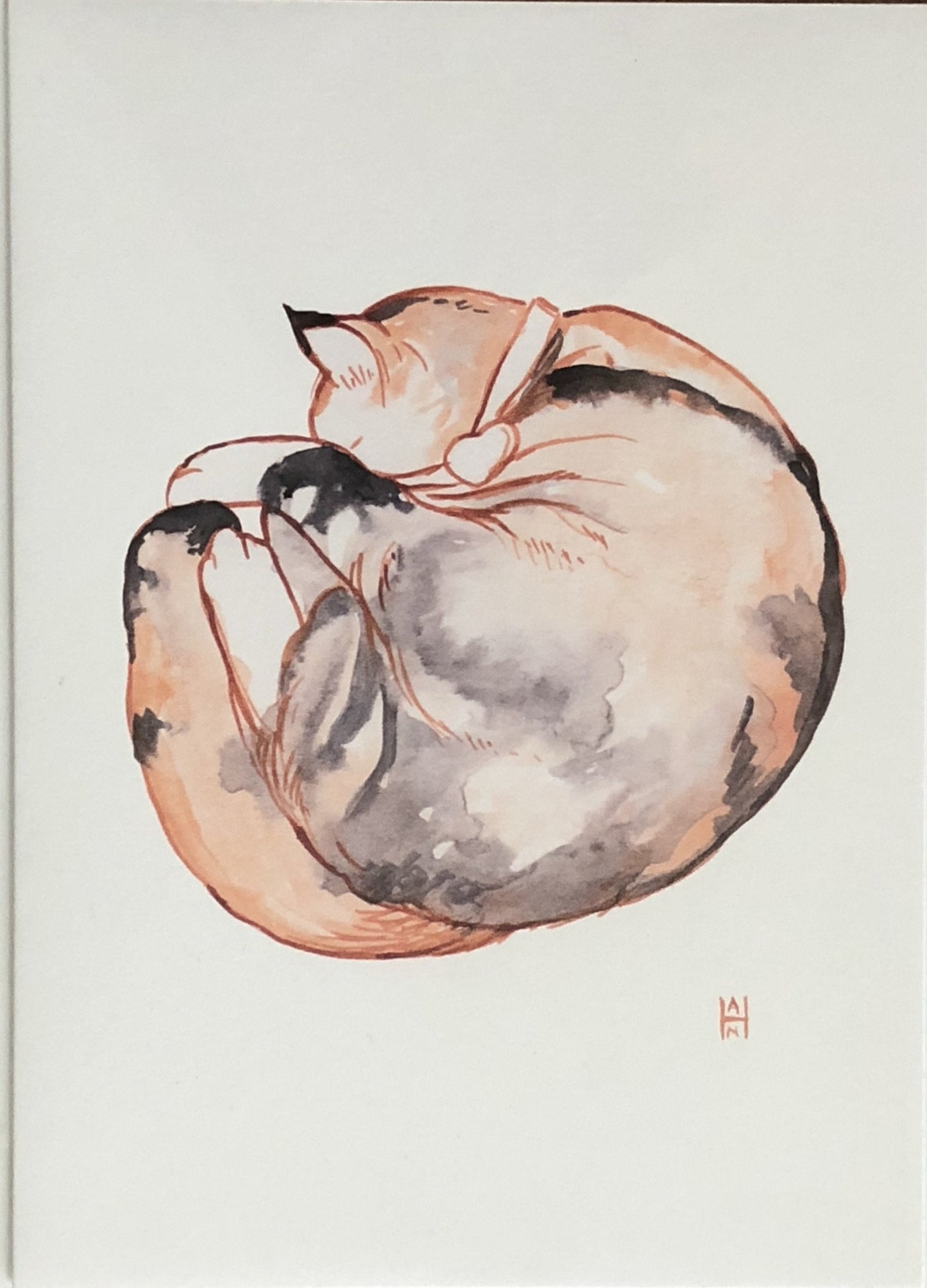 Best Friends Cat Greeting Cards by Stephanie Han