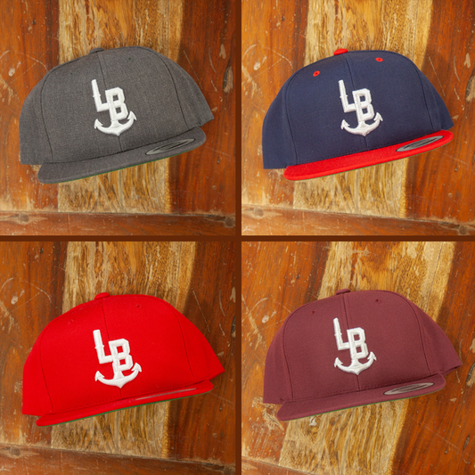 Long Beach Classic Snapback Hats by Stay Anchored LB